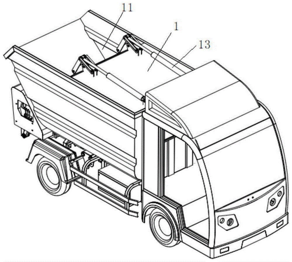 压缩式垃圾车结构图图片