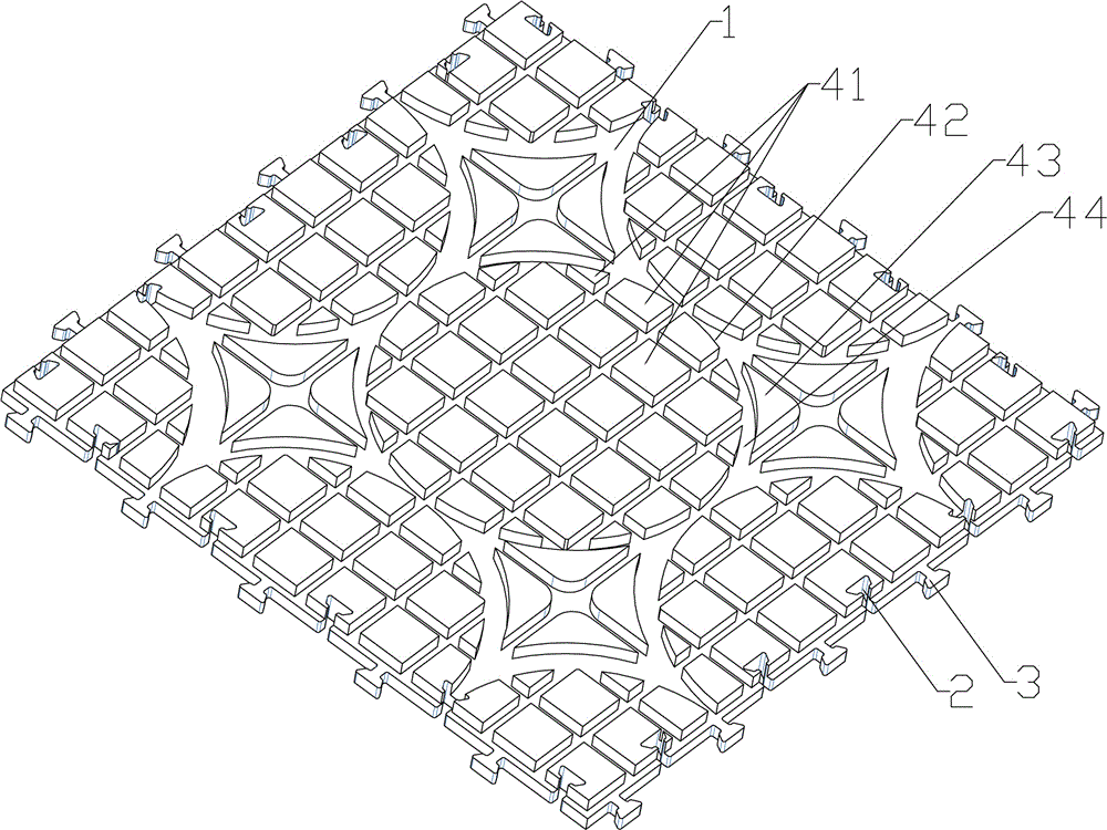 一种方型矩阵锁地暖隔热板的制作方法