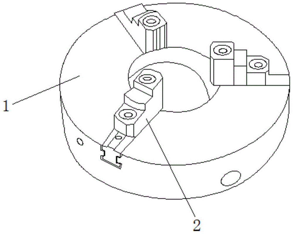 三爪卡盘结构原理图图片