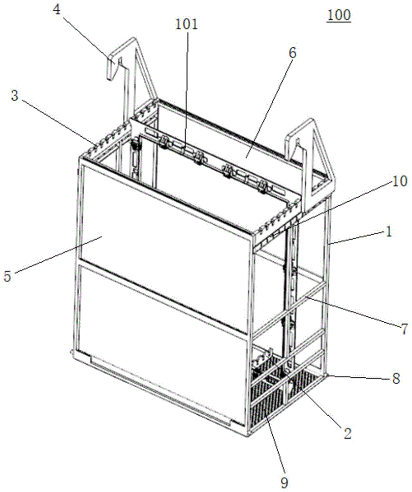 一种用于装载PCB夹板的框架挂篮的制作方法