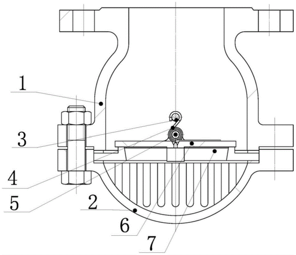水泵底阀结构图图片