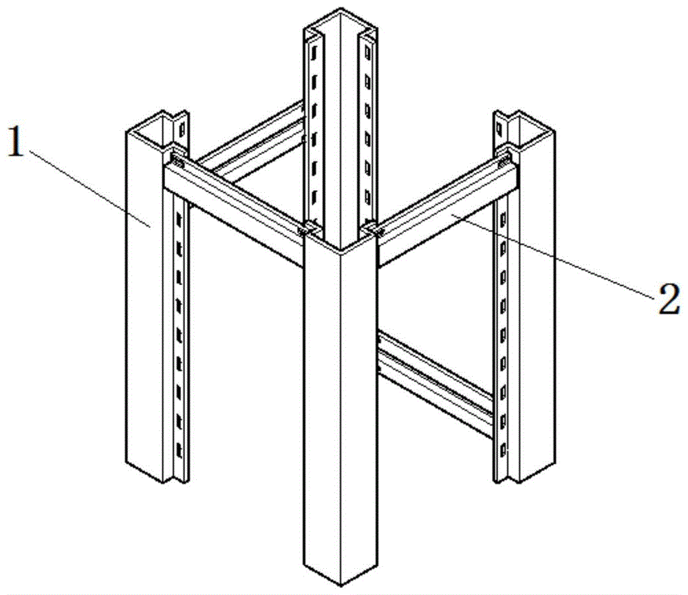 一種家用電梯井架結構的製作方法