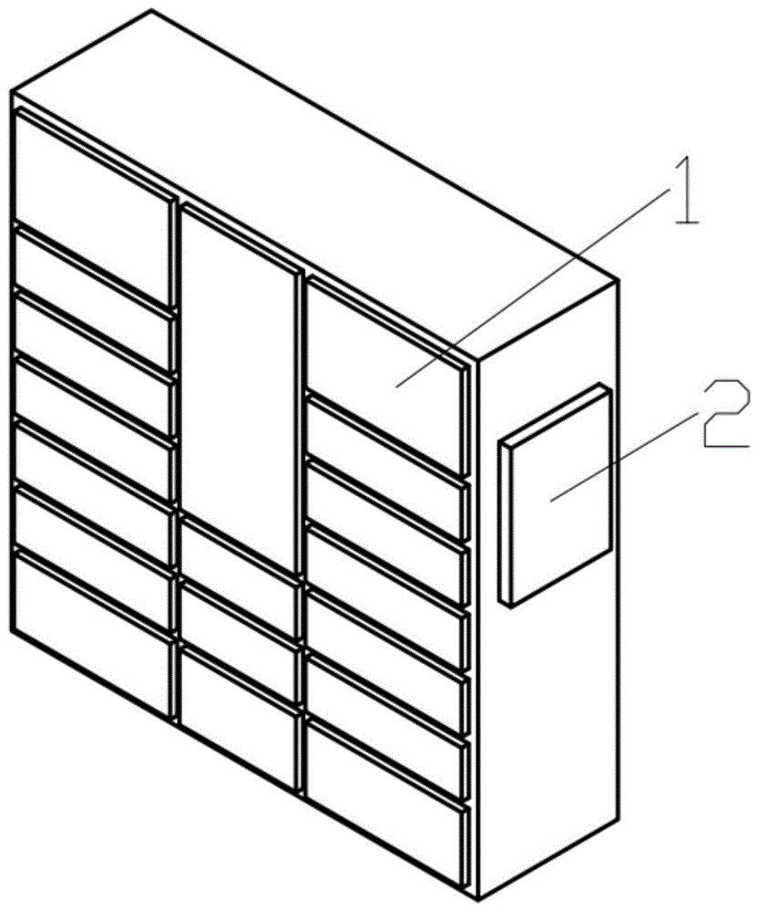 侧面设置有显示器的快递柜的制作方法
