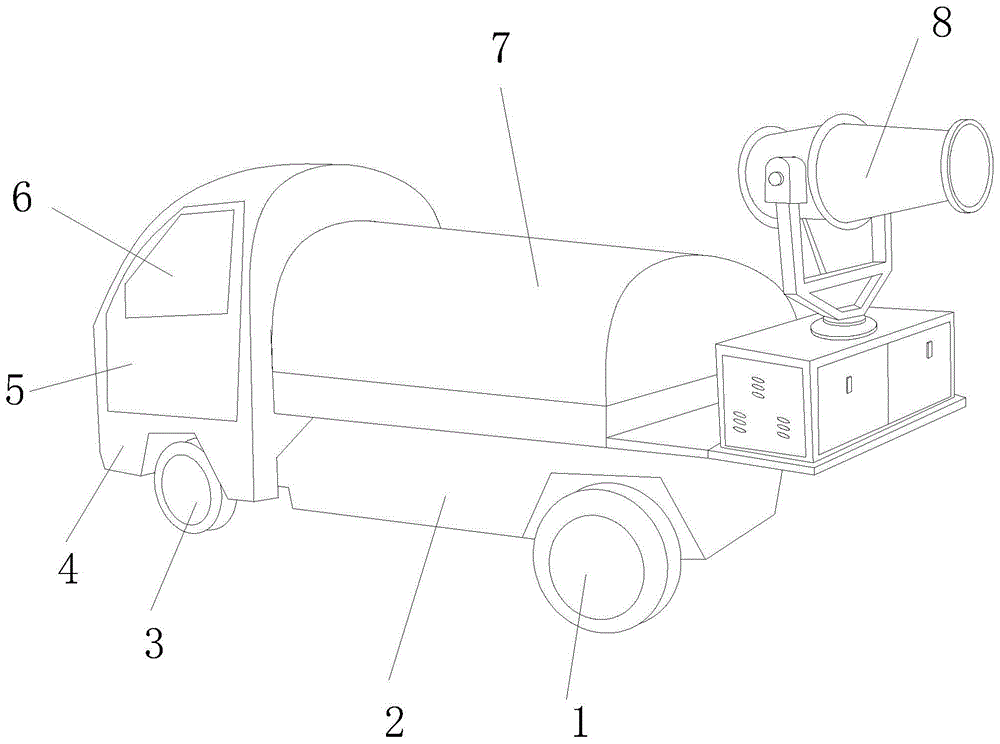 一種智能電動環保噴霧灑水車的製作方法