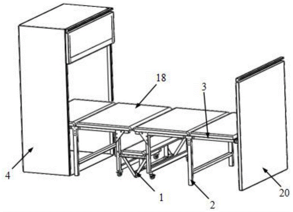 自制折叠床架子构造图图片