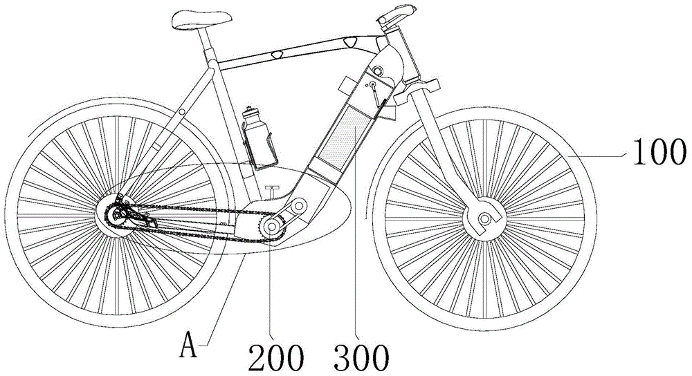 自行车的传动装置简图图片