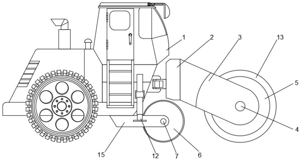 压路机结构示意图图片