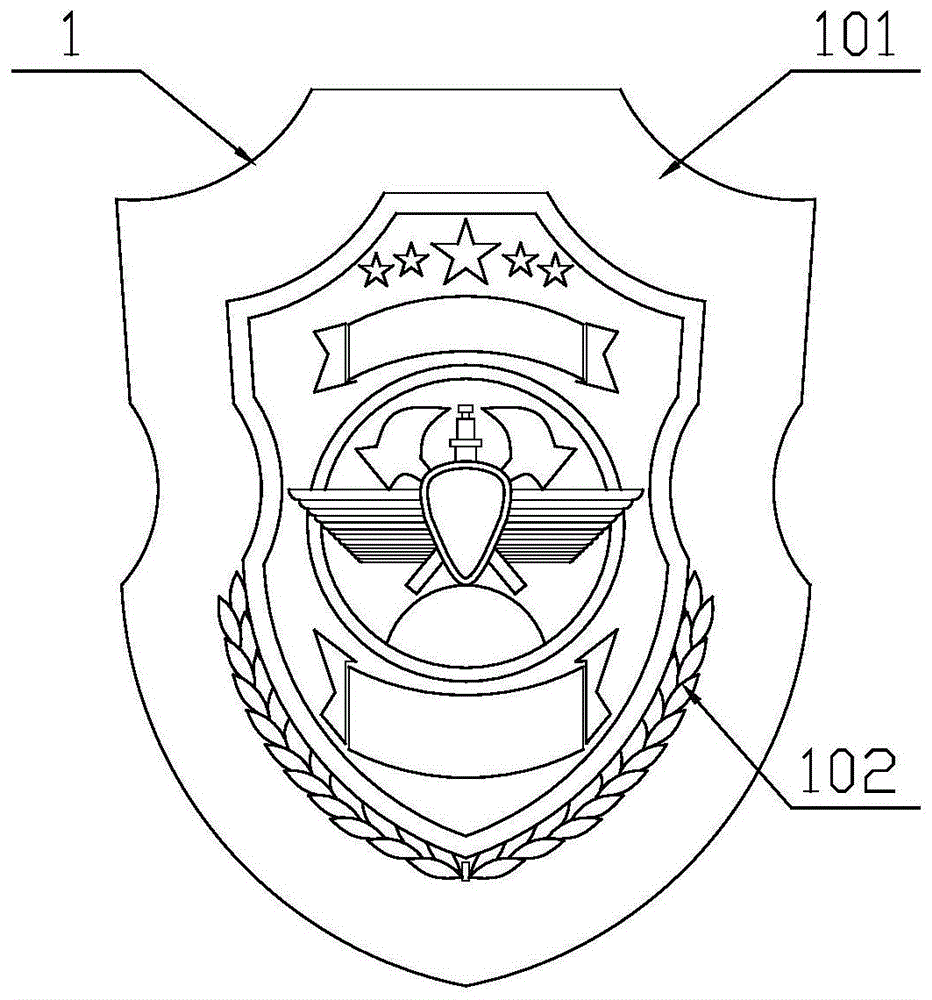 陆军胸标素描图简笔画图片