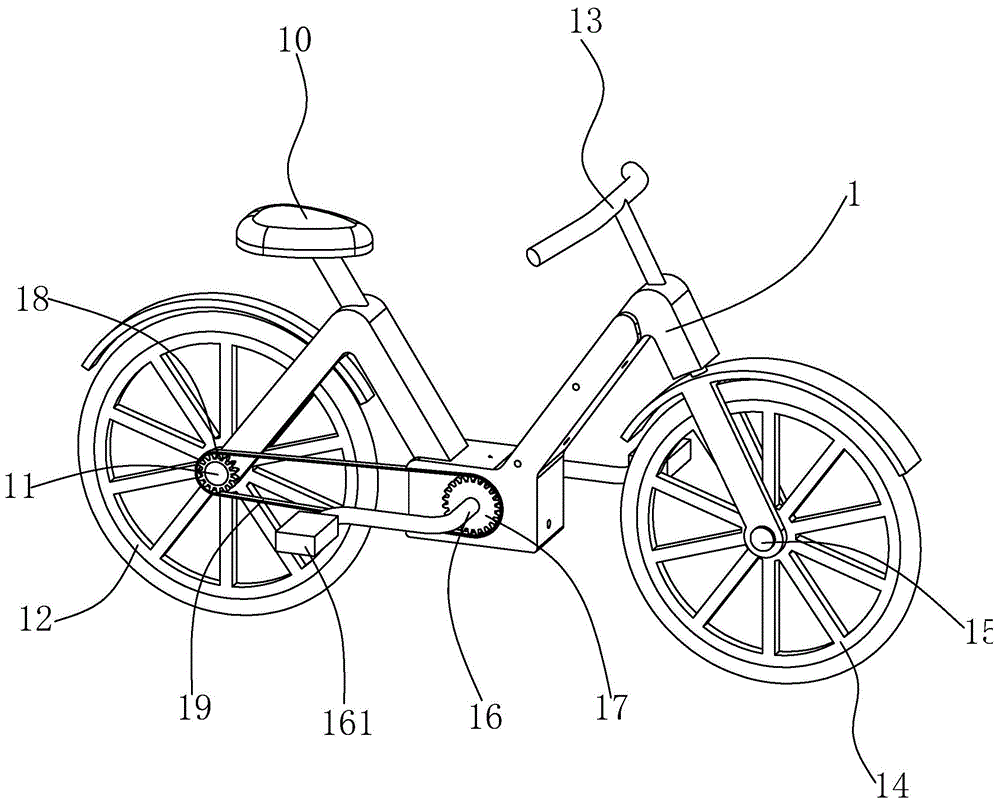 一种可为骑行提供辅助推力的共享单车的制作方法