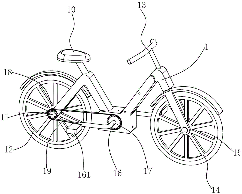 一種可為騎行提供輔助推力的共享單車的製作方法