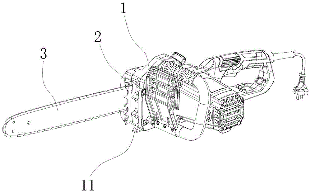 电链锯 结构图图片