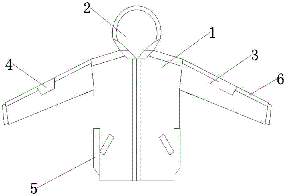 一种透气性好的户外冲锋衣的制作方法