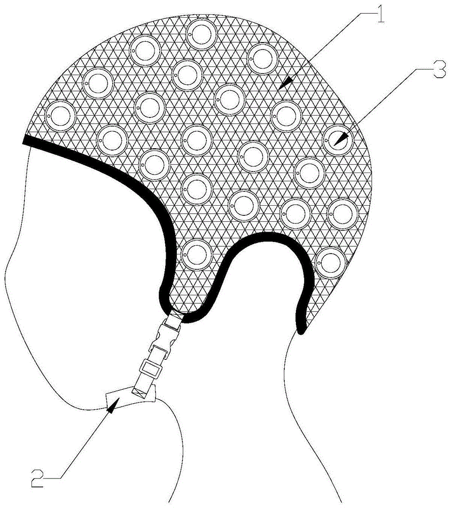 脑电帽子示意图图片