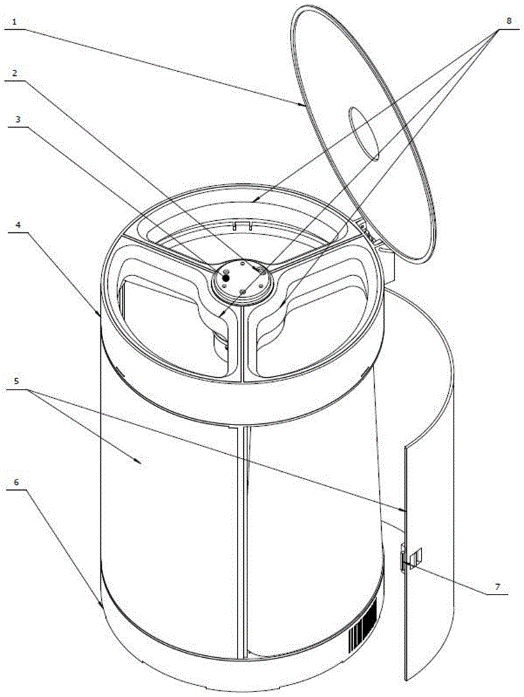 自动压缩垃圾桶的设计图片