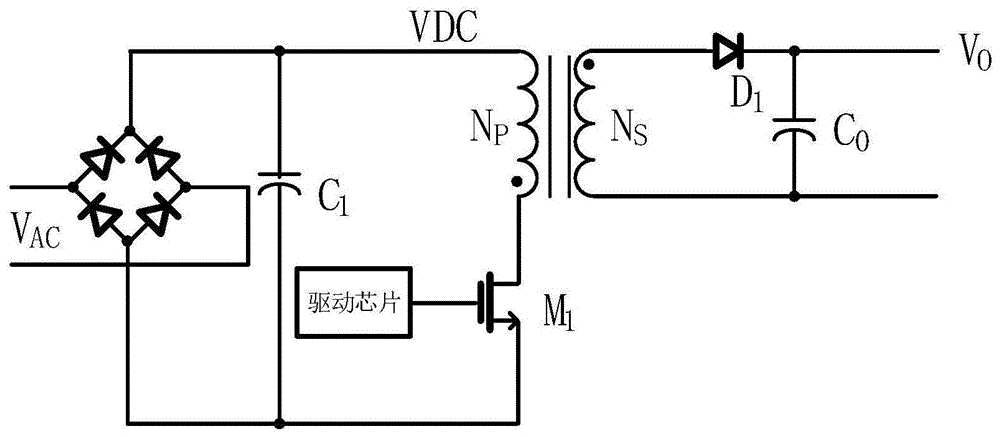 一種反激式ac/dc開關電源的線電壓補償電路