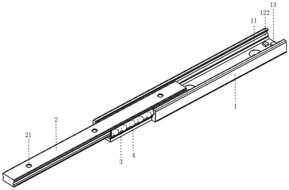 二节重载可伸缩式滑轨的制作方法