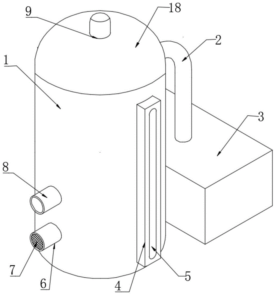 一种用于燃气采暖热水炉的膨胀水箱的制作方法
