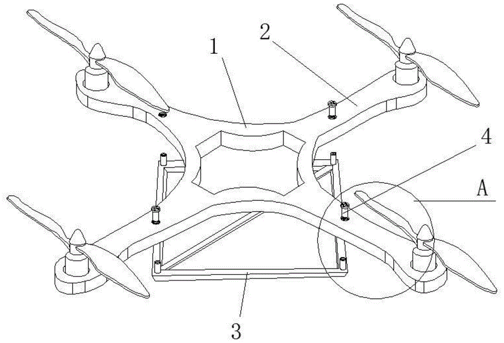 一种四旋翼无人机外框架结构的制作方法