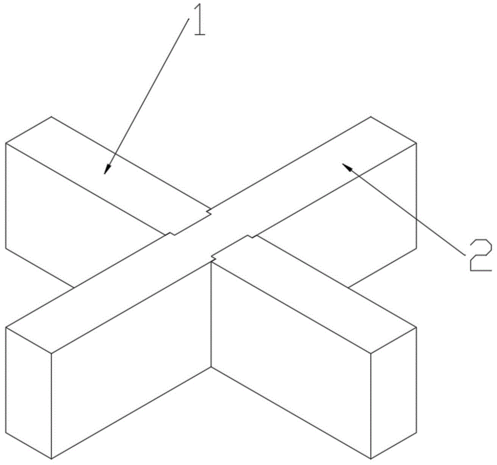 一种十字榫卯结构的制作方法