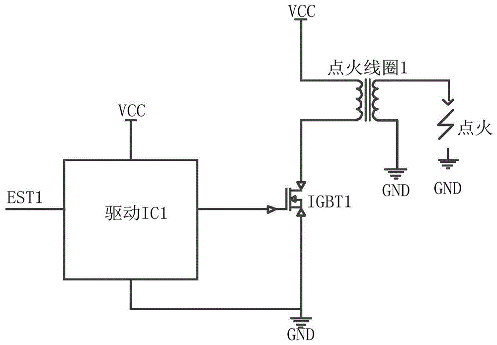 传统点火系统电路图图片