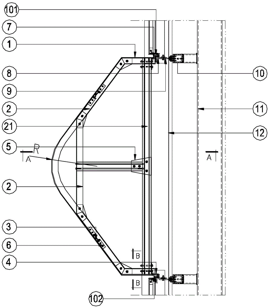 一種開縫式鋁板線條掛裝幕牆系統的製作方法