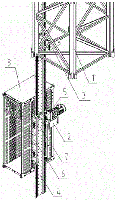 一种塔吊专用升降机的制作方法