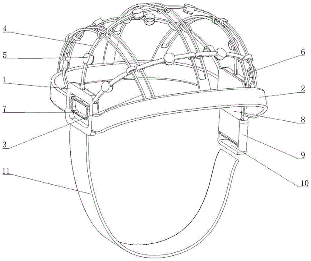 脑电帽子示意图图片