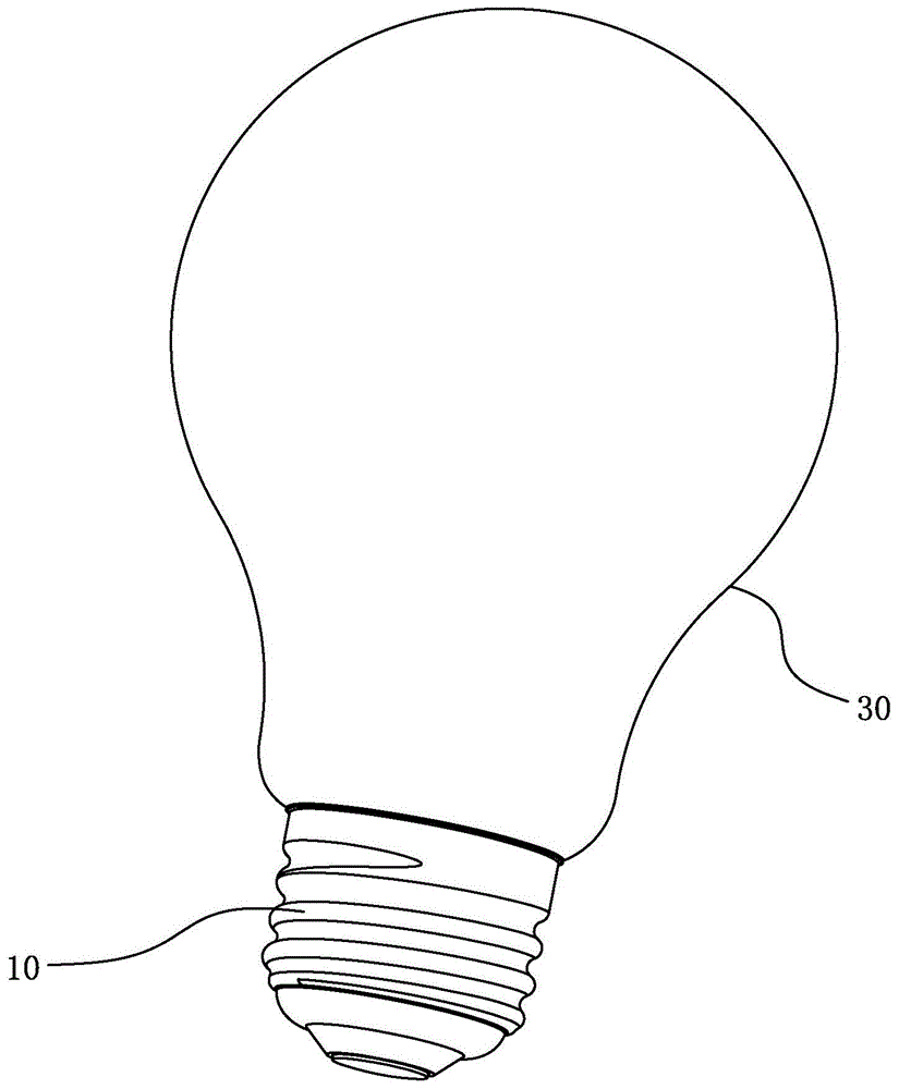 现有的灯泡均为单层的透明玻璃透光泡壳罩盖住发光灯丝的单层壳结构