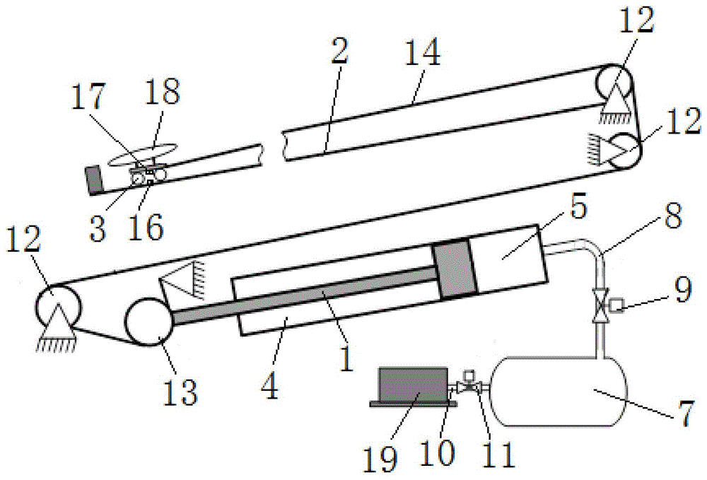 本發明涉及彈射器技術領域,具體涉及一種彈射輔助動力裝置.