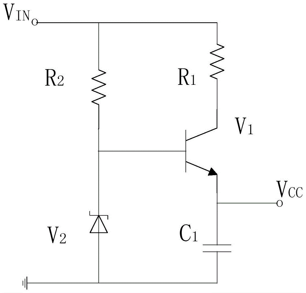 一种适用于宽输入电压开关电源辅助供电的线性稳压电路的制作方法
