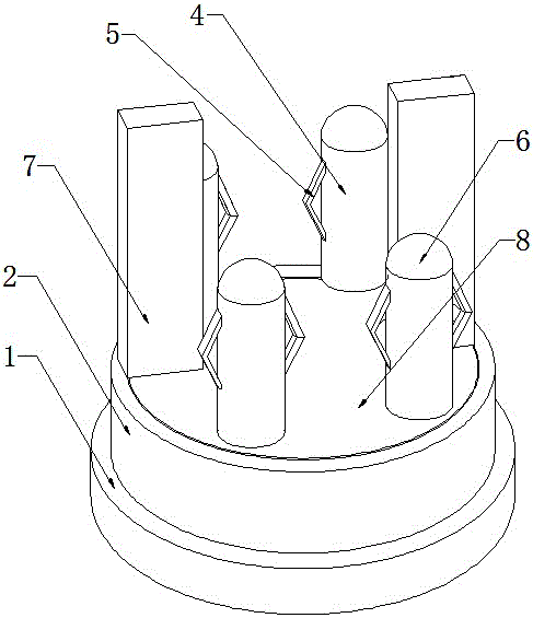 一种毛纽扣插针的制作方法