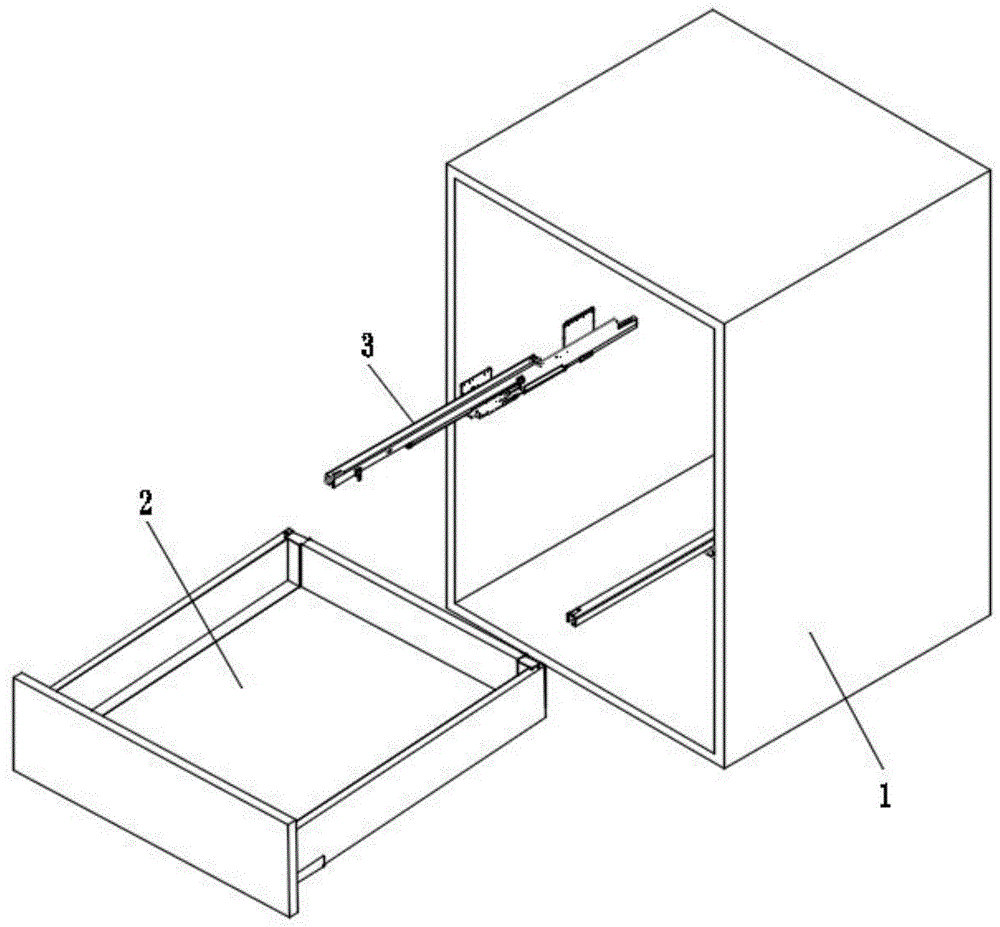 一种自动弹出静音抽屉滑轨结构的制作方法