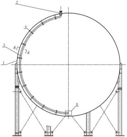 一种球罐的稳定支撑进出管结构的制作方法