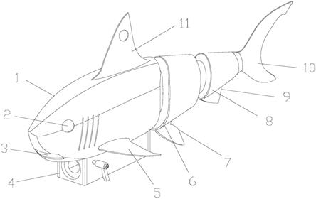 仿生机械鱼结构简图图片