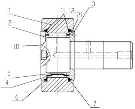 具有密封結構的螺栓型滾輪軸承的製作方法