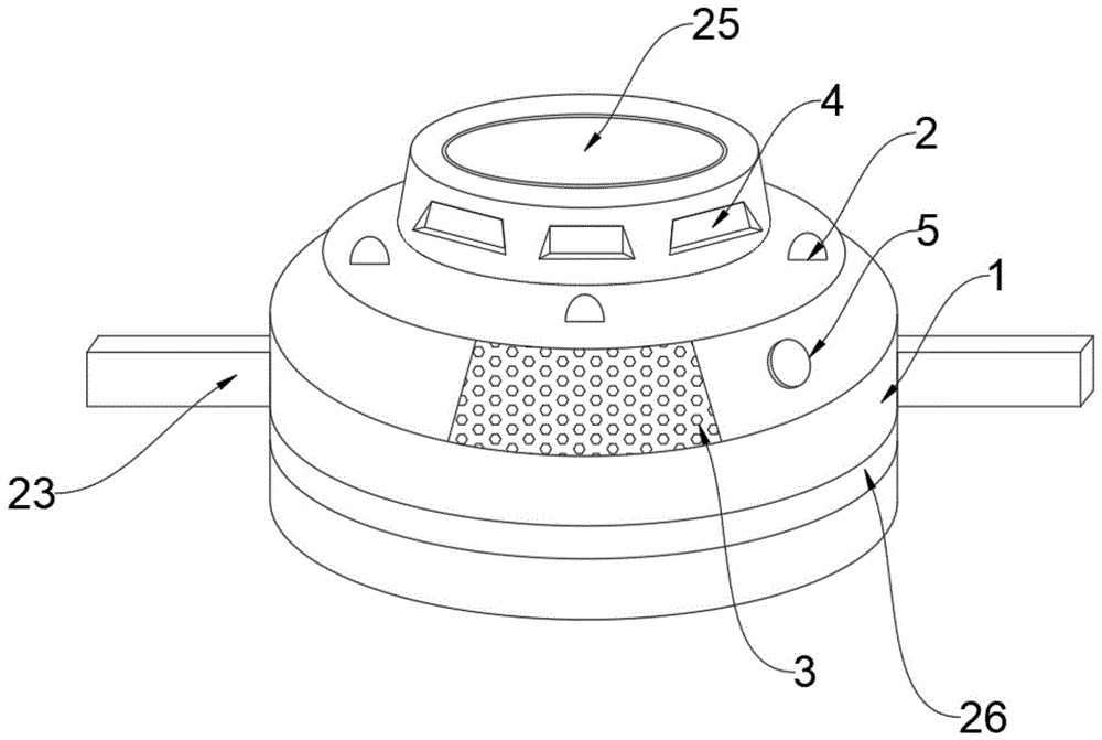 烟雾报警器结构图片