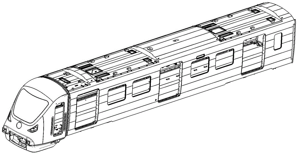 城铁市域车辆技术领域,尤其是涉及一种改进的b型市域快轨头车车体结构