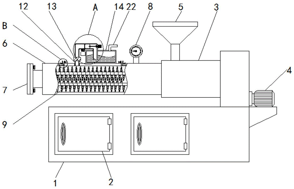 一種具有吸菸功能的環保型雙螺桿擠出機的製作方法