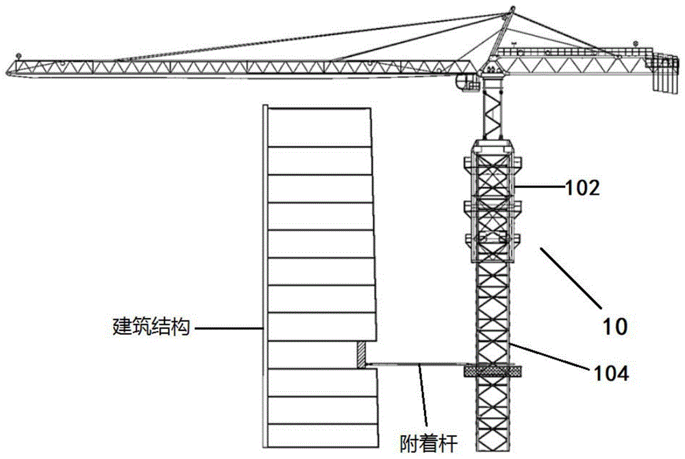 塔式起重机系统及其附着杆的拆除方法与流程