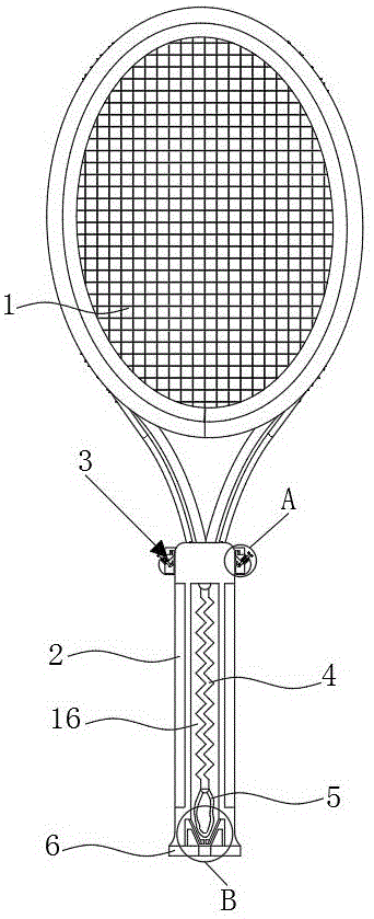 网球拍结构图解图片