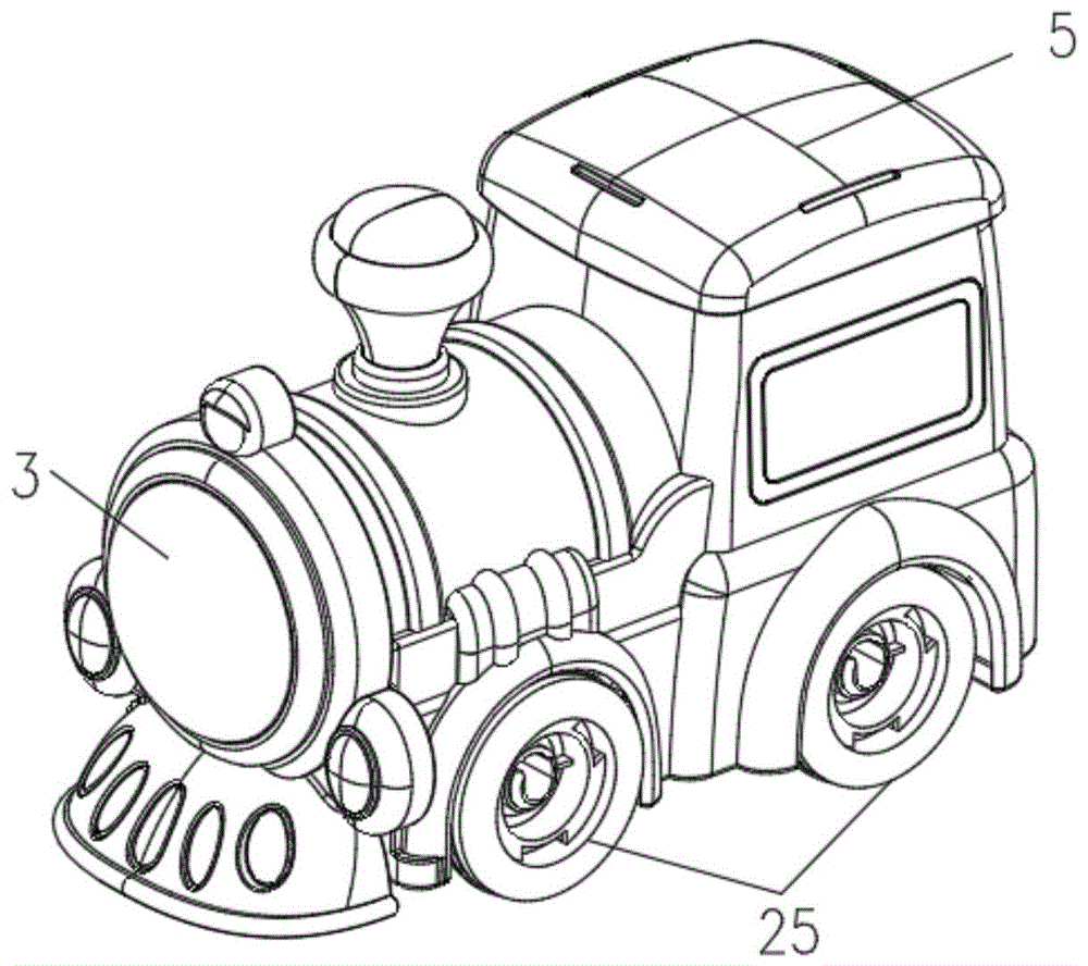 一种火车玩具的制作方法
