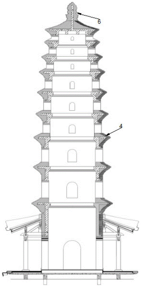 临济寺青塔结构图图片