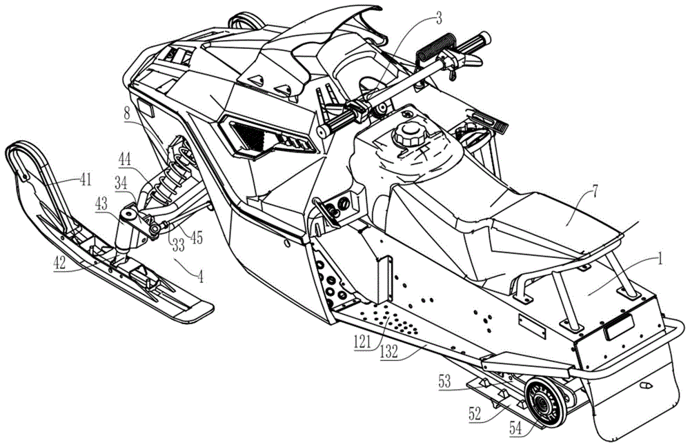 单人雪车结构图图片