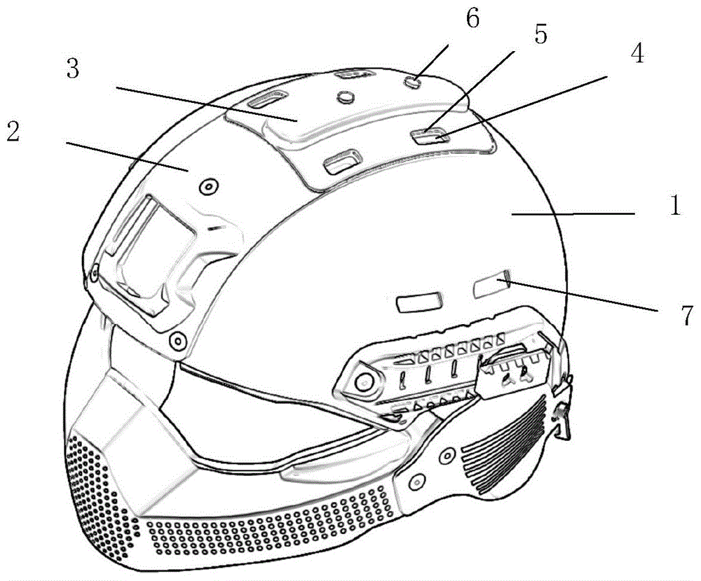 头盔结构图解图片