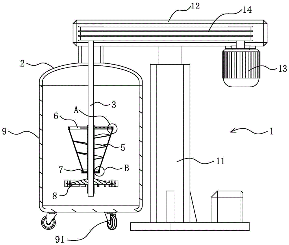 画出机械搅拌实验装置图片