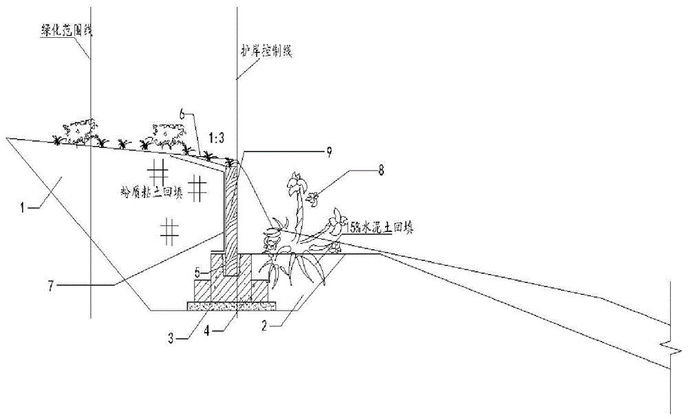 松木桩驳岸施工图图片