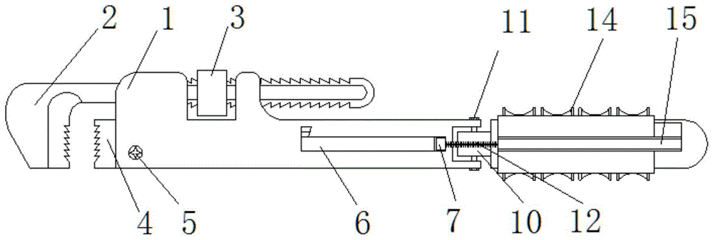 液压油管钳结构图图片