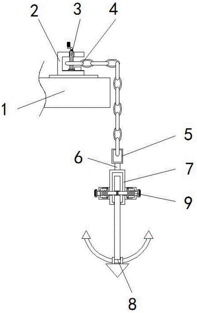 船用锚链安装示意图图片
