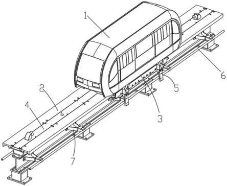 一种直线异步电机牵引的磁悬浮列车展示系统的制作方法