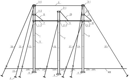 输电过渡线路三联杆的制作方法